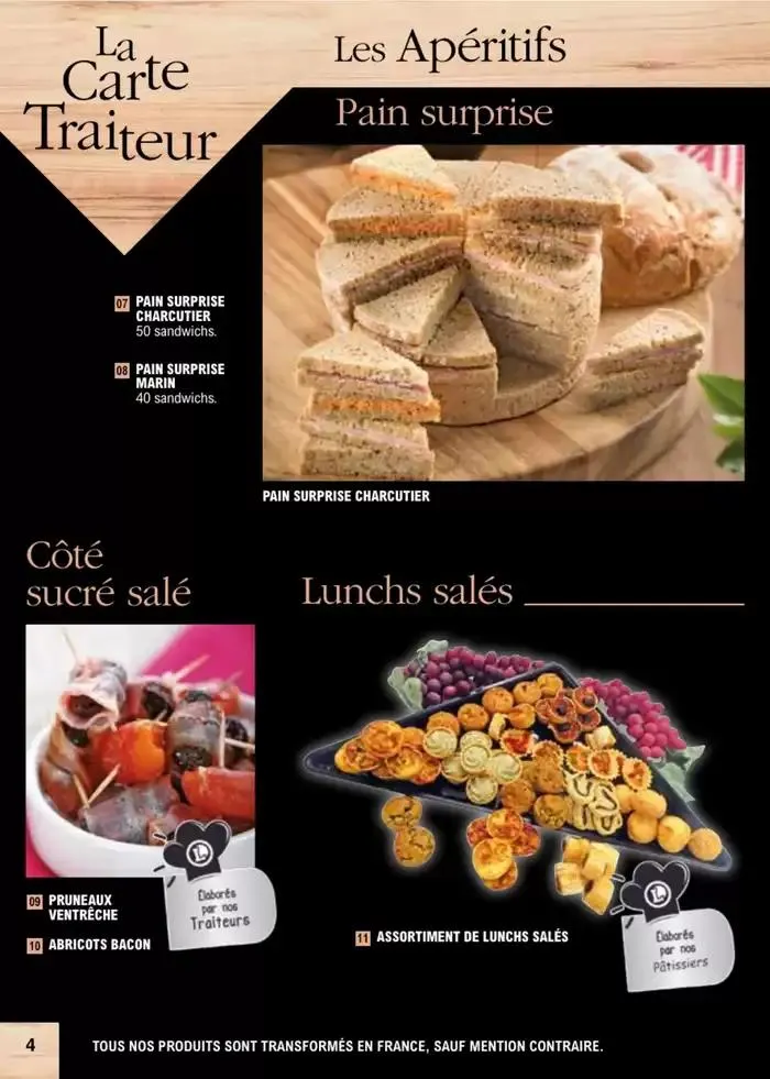 Carte traiteur permanente du 2 janvier au 30 novembre 2025 - Catalogue page 26