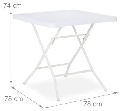 Table de jardin pliante effet bois