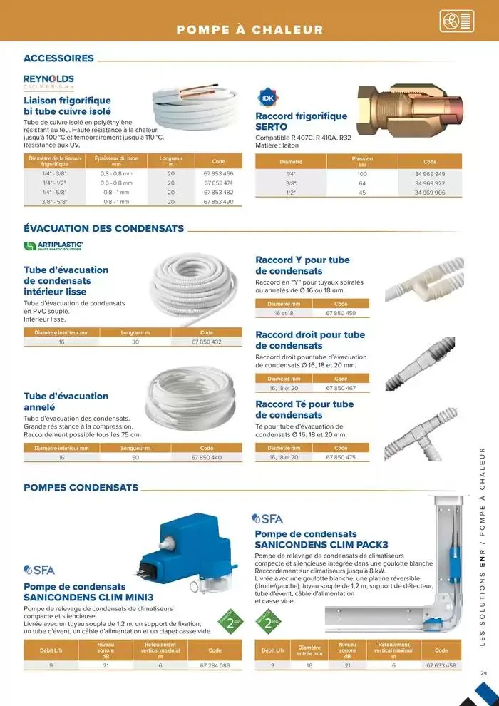 L'UNIVERS CHAUFFAGE, CLIMATISATION & PHOTOVOLTAÏQUE du 1 janvier au 31 décembre 2026 - Catalogue page 29