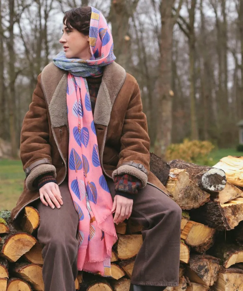 Châle en laine Joyeux Sapin