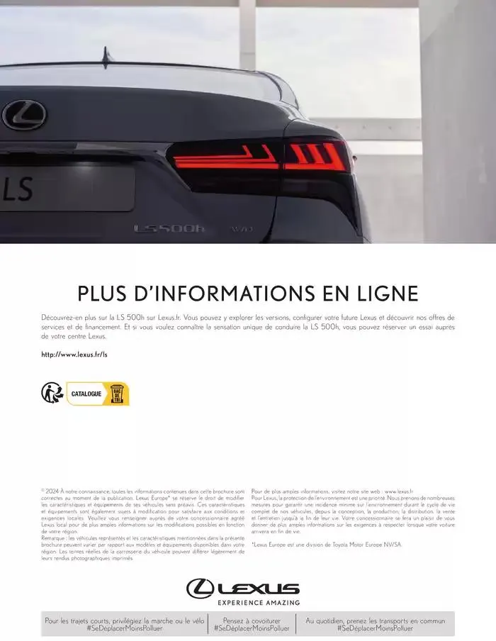 Lexus LS du 27 mars au 27 mars 2026 - Catalogue page 52