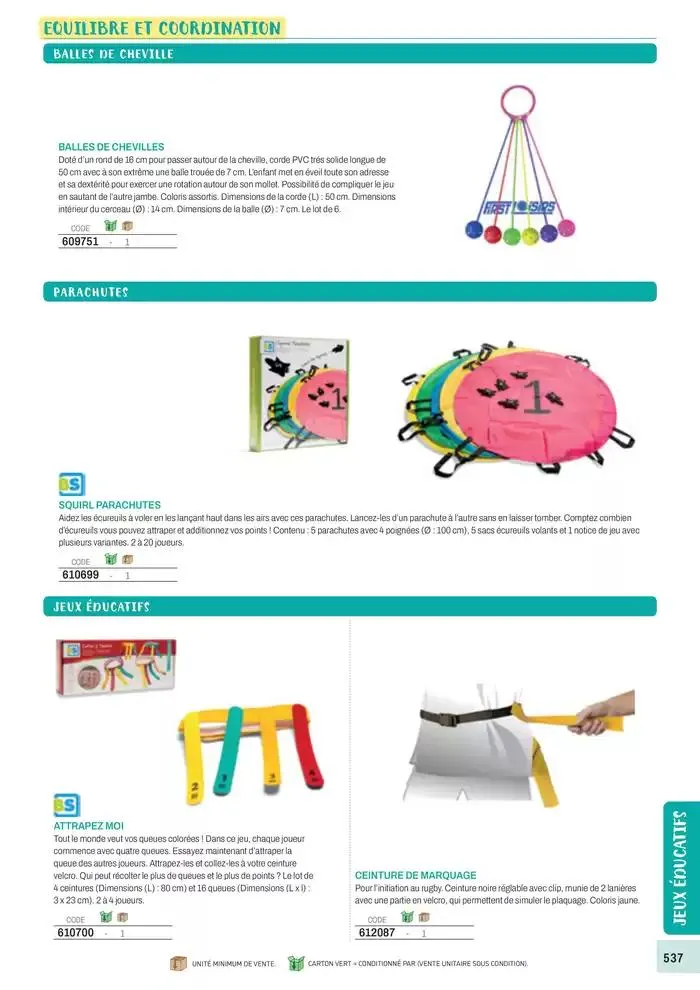 Nos Catalogues Thématiques du 1 janvier au 31 décembre 2025 - Catalogue page 539