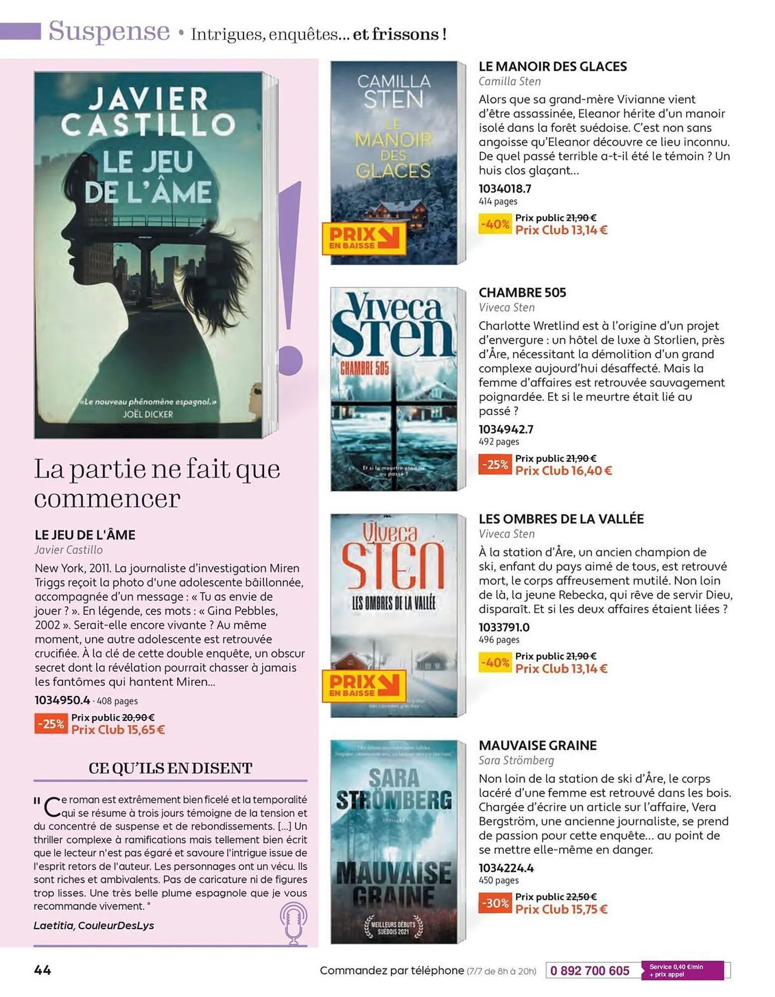 Catalogue France Loisirs du 1 septembre au 31 octobre 2025 - Catalogue page 44