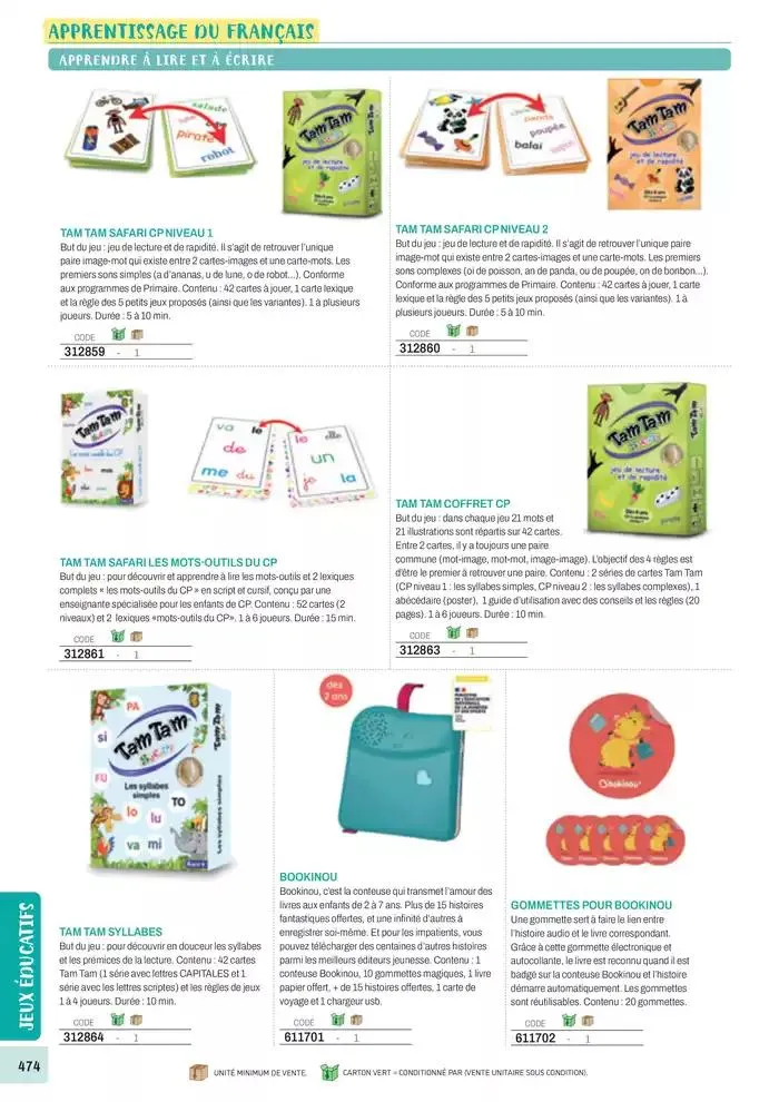 Nos Catalogues Thématiques du 1 janvier au 31 décembre 2025 - Catalogue page 476