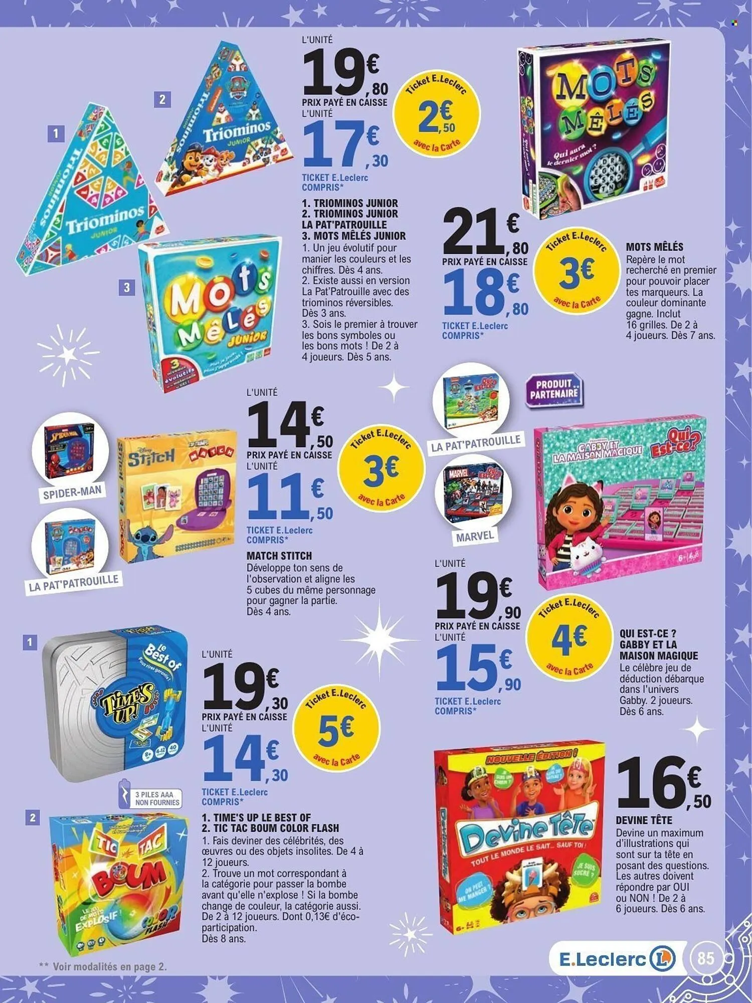 Catalogue E.Leclerc du 21 octobre au 6 décembre 2025 - Catalogue page 85