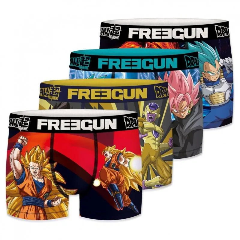 Lot de 4 Boxers Freegun garçon Dragon Ball Super