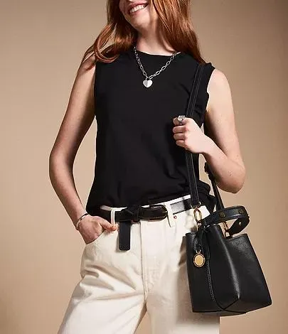 Sac seau porté croisé PM Jessie en cuir