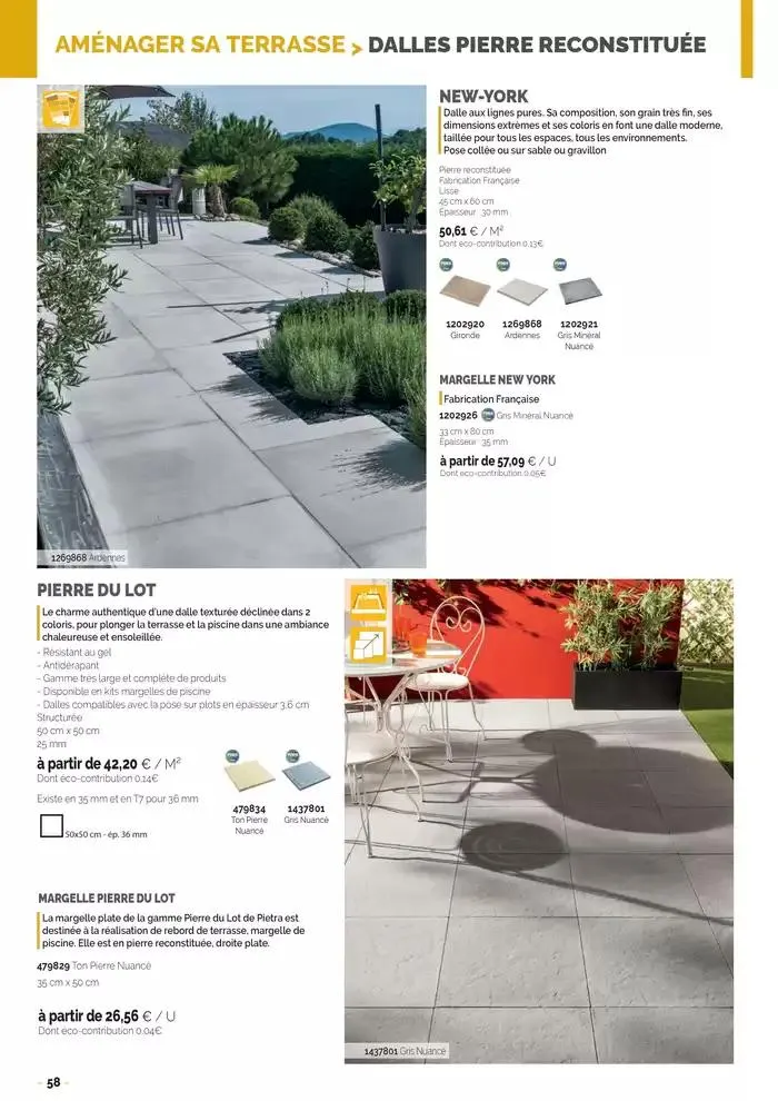 Aménagements Extérieurs 2025 du 30 avril au 31 décembre 2025 - Catalogue page 58