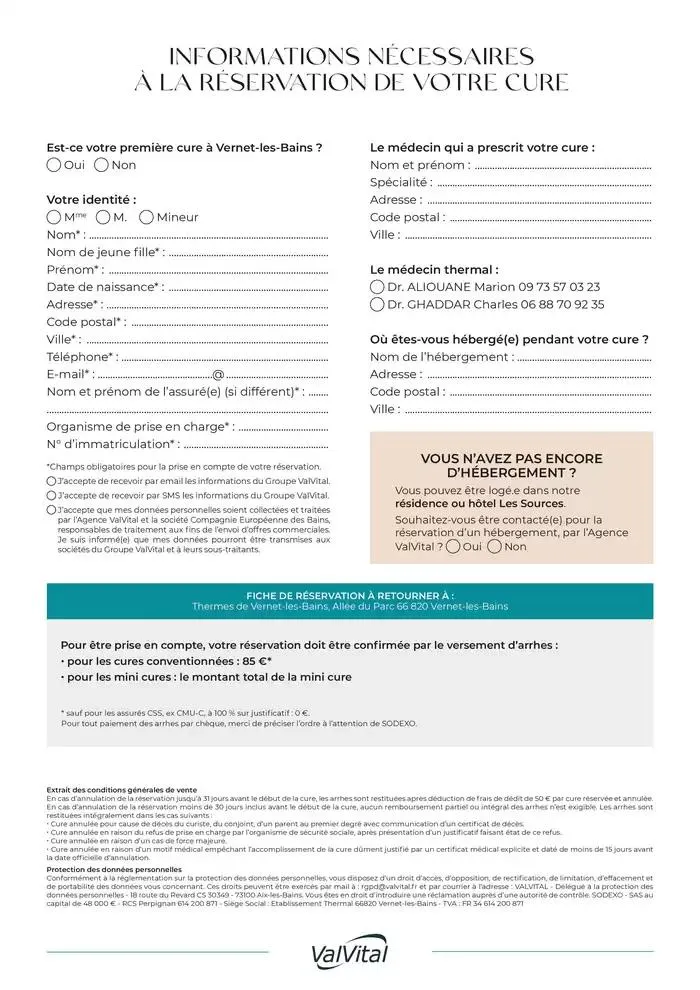 Fiche de réservation Vernet-les-Bains 2025 du 9 décembre au 31 décembre 2025 - Catalogue page 2