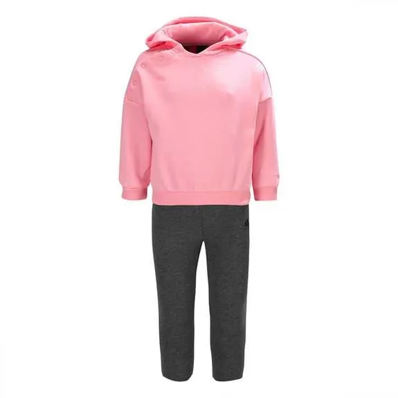 Survêtement adidas Fleece rose blanc enfant