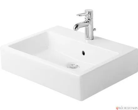 VERO - Lavabo avec trop-plein et plage de robinetterie