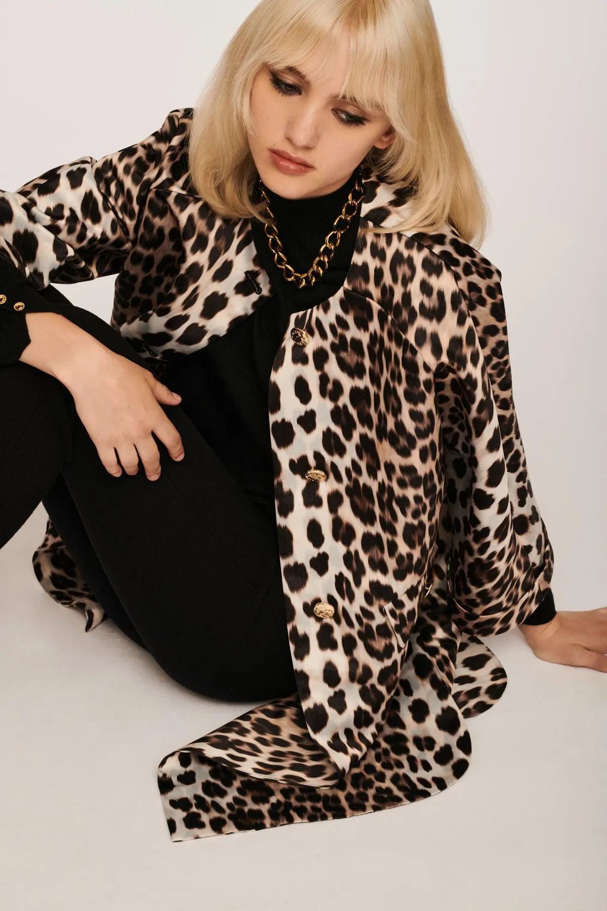 Manteau imprimé animal