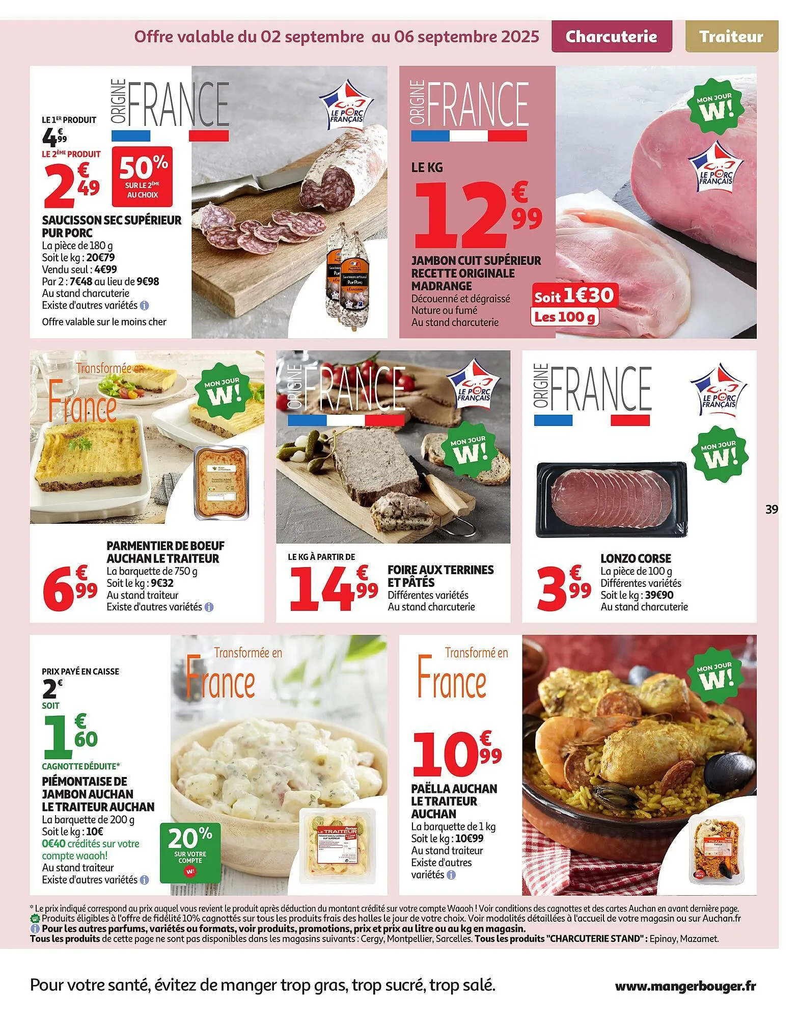 Catalogue Auchan du 2 septembre au 14 septembre 2025 - Catalogue page 39