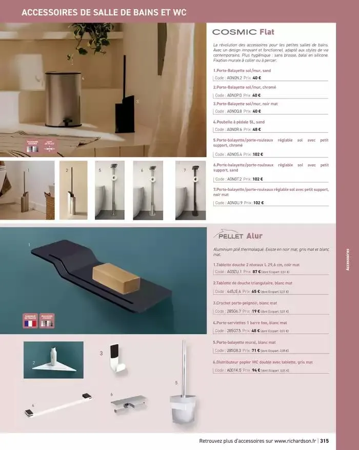 SALLE DE DE BAINS ET CARRELAGE 2025 du 11 avril au 31 décembre 2025 - Catalogue page 317