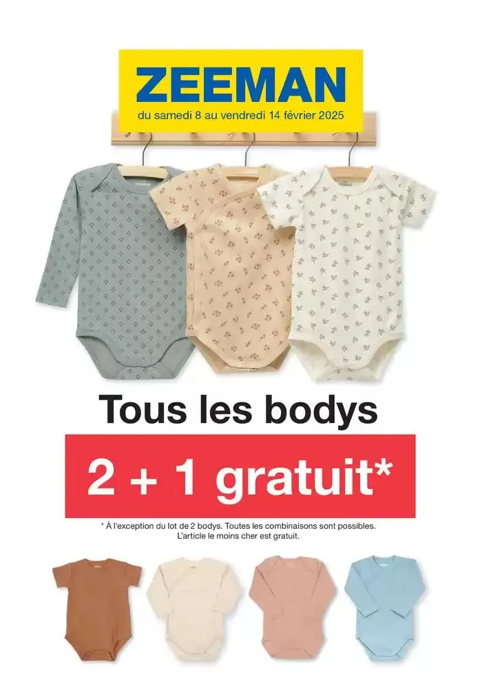 Tous les bodys 3 + 1 gratuit - 1
