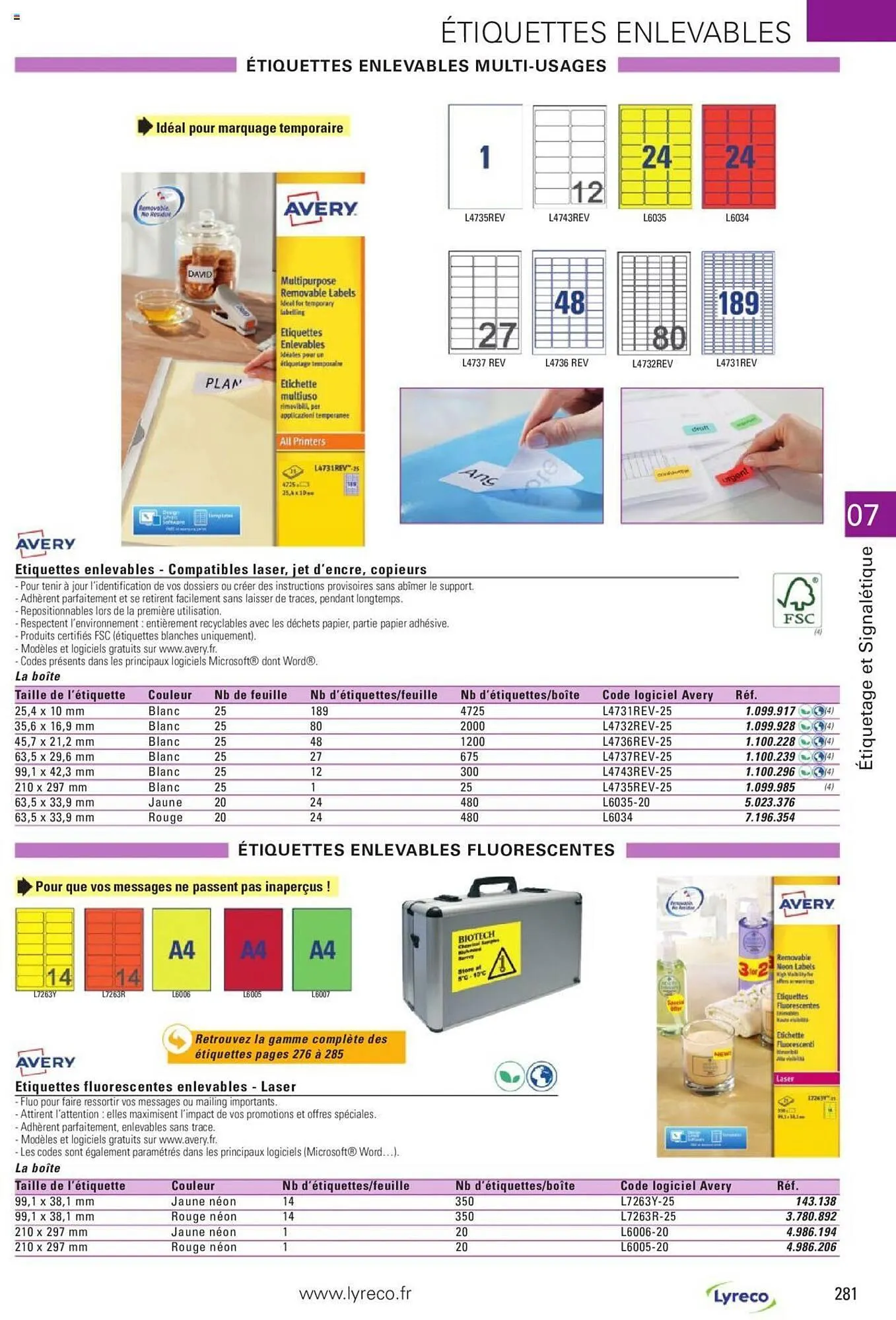 Catalogue Lyreco du 15 mai au 31 décembre 2023 - Catalogue page 281