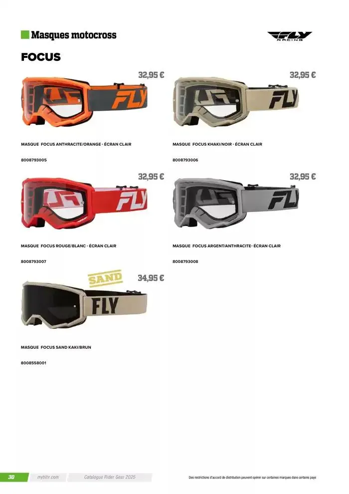 FLY RACING 2025 du 20 novembre au 31 août 2025 - Catalogue page 32