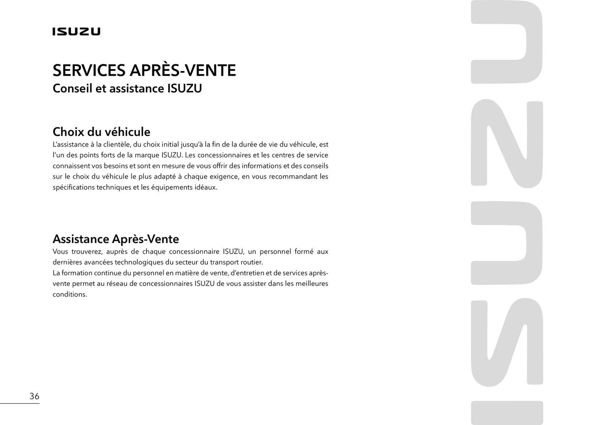 Catalogue Isuzu du 15 octobre au 15 octobre 2025 - Catalogue page 38