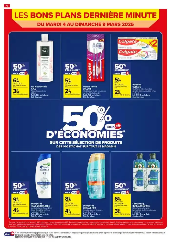 LES BONS PLANS DERNIÈRE MINUTE du 4 mars au 9 mars 2025 - Catalogue page 4