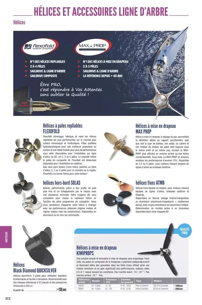 Catalogue Accastillage Diffusion 2025 du 1 janvier au 31 décembre 2025 - Catalogue page 314