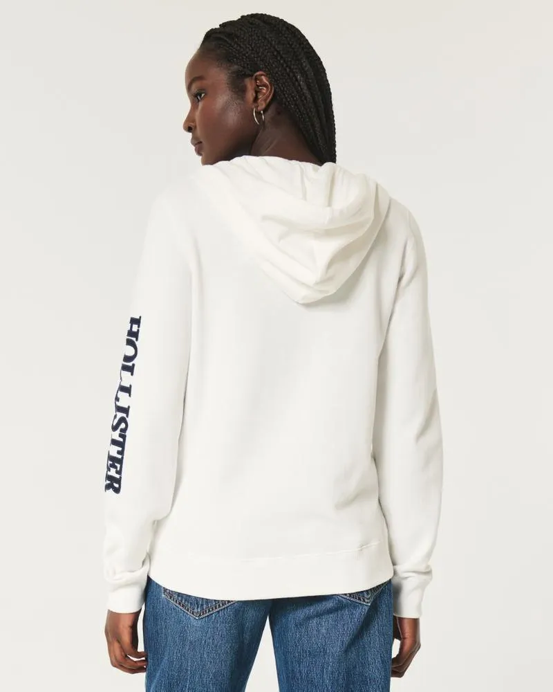 Logo Graphic Zip-Up Hoodie