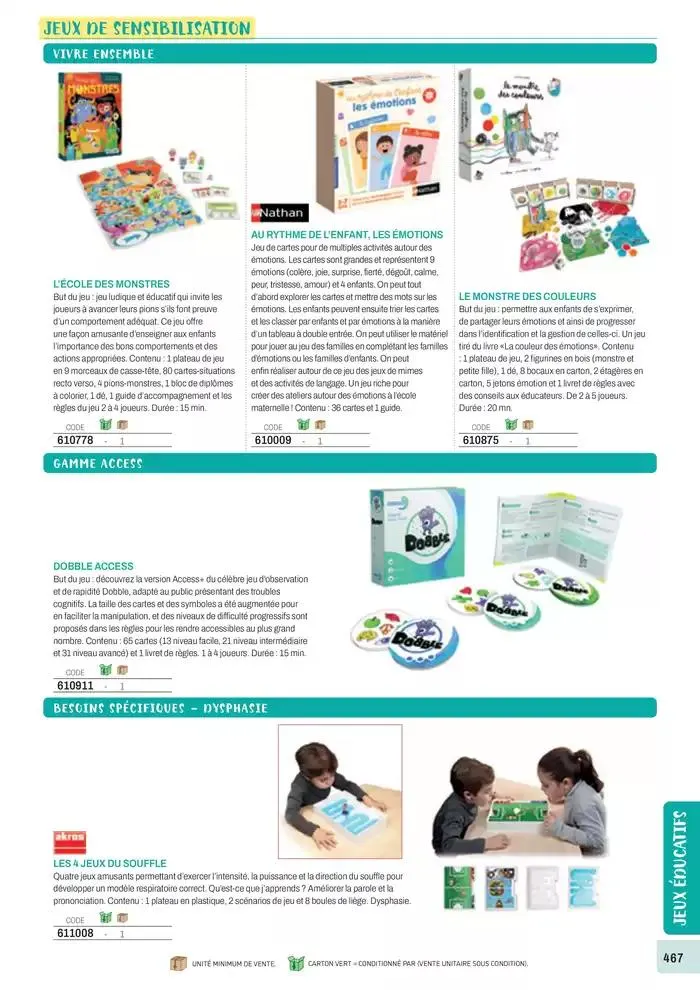 Nos Catalogues Thématiques du 1 janvier au 31 décembre 2025 - Catalogue page 469