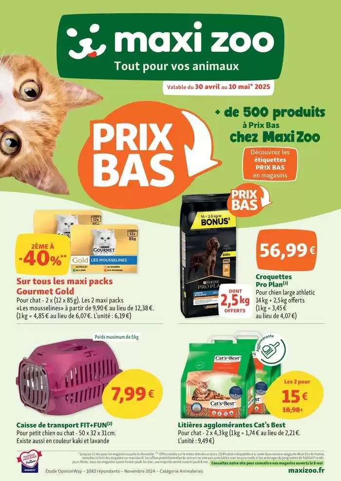 National : Maxi Zoo, tout pour vos animaux - Prix Bas - 1