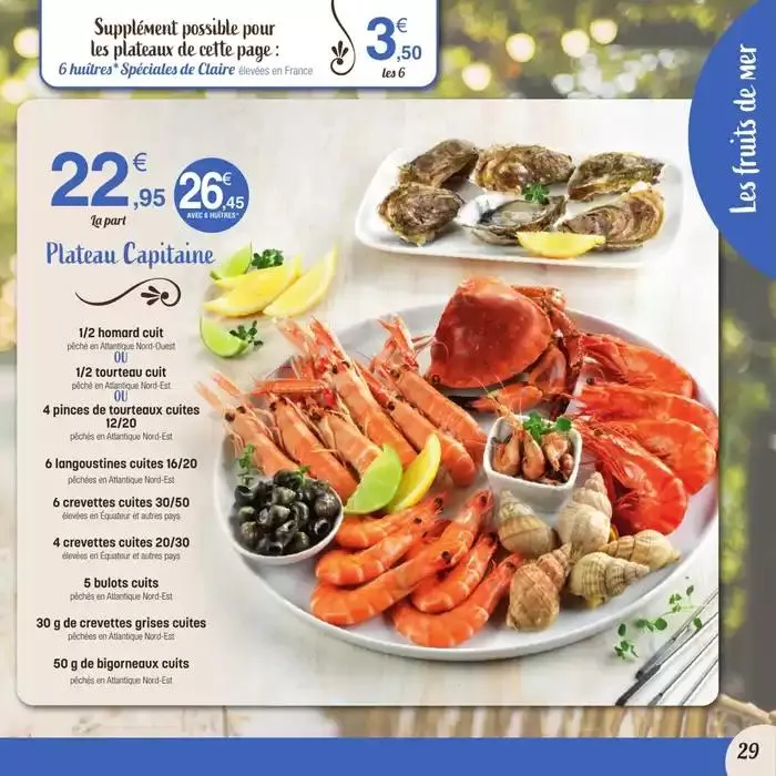 CARTE TRAITEUR PERMANENTE du 31 mars au 30 mars 2026 - Catalogue page 29