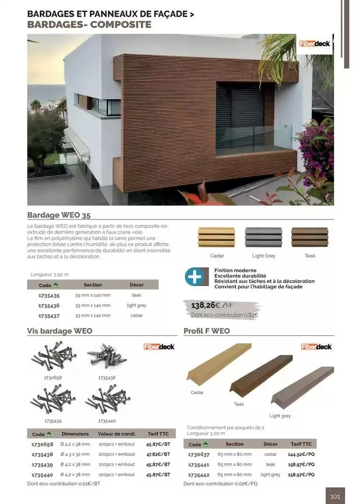 BOIS PANNEAUX 2025 2026 du 30 avril au 31 décembre 2026 - Catalogue page 101