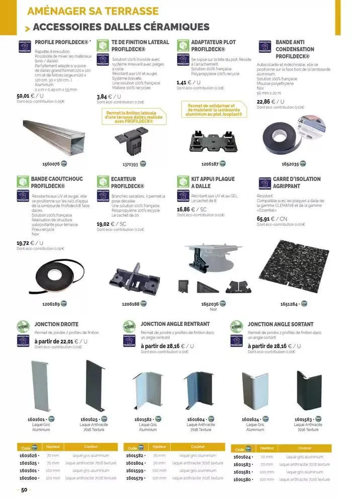 Aménagements Extérieurs 2025 du 30 avril au 31 décembre 2025 - Catalogue page 50