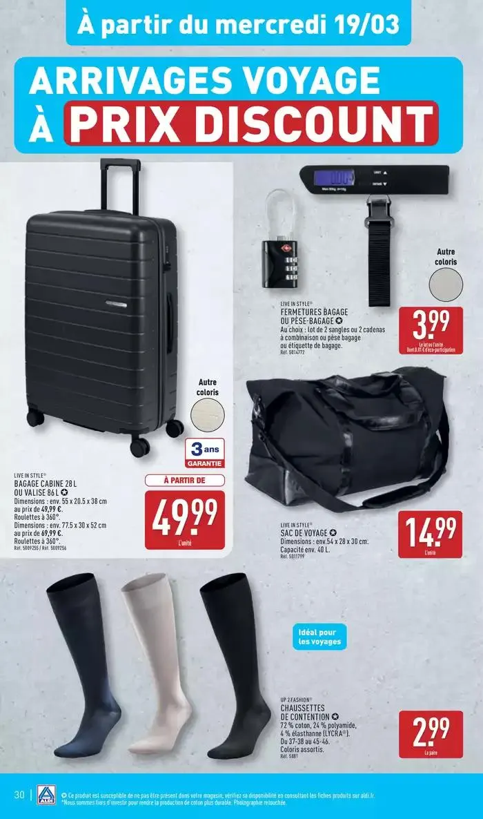 Arrivages marques Aldi à prix discount du 18 mars au 24 mars 2025 - Catalogue page 33
