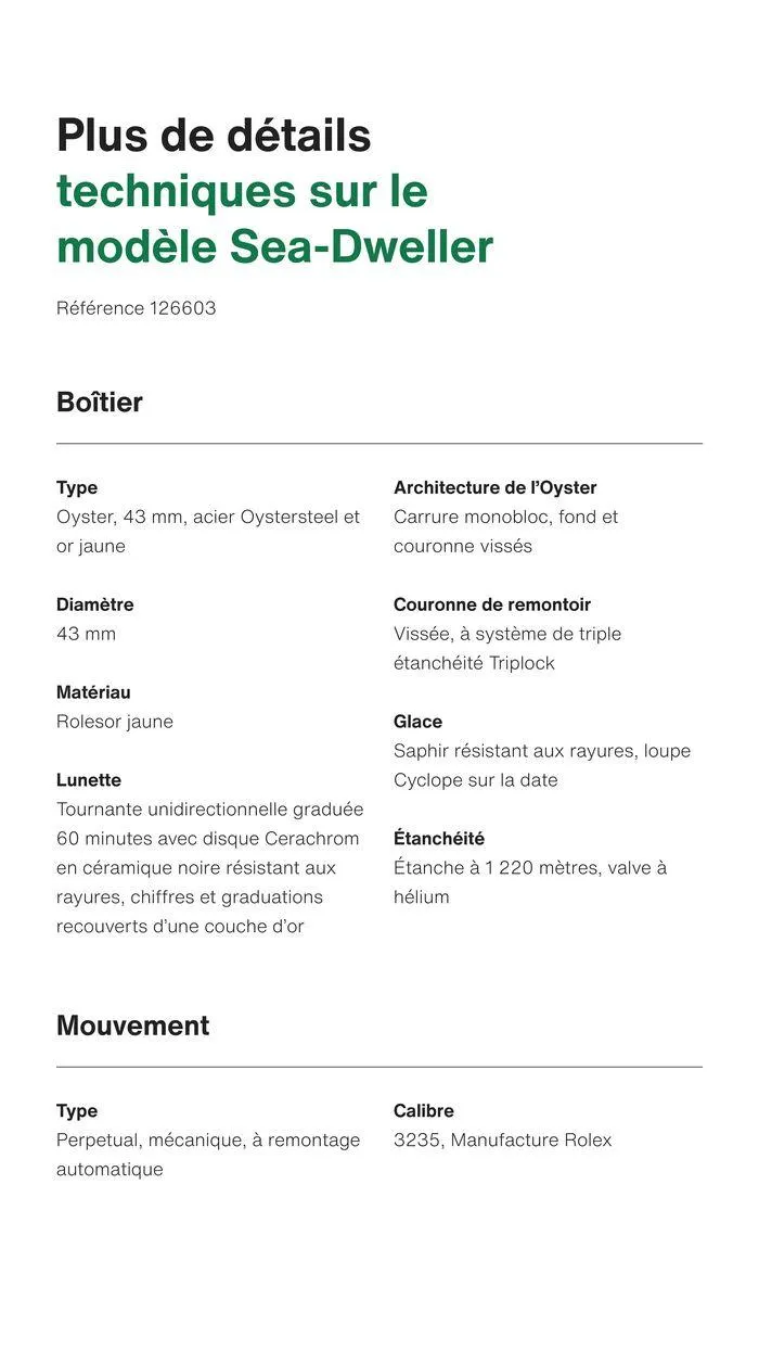 Rolex Sea Dweller du 24 septembre au 23 septembre 2025 - Catalogue page 9