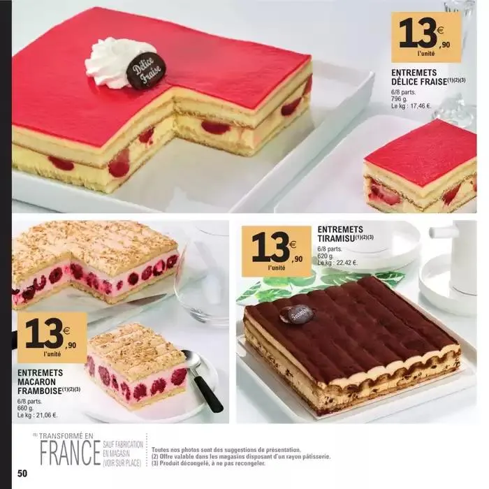 CARTE TRAITEUR PERMANENTE - MIXTE du 8 avril au 17 novembre 2025 - Catalogue page 50