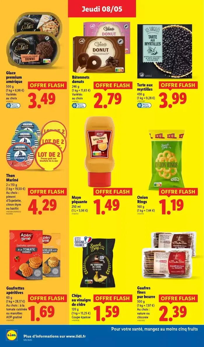 Profitez d'une baisse de prix dans les supermarchés Lidl sur vos produits du quotidien ! du 8 mai au 14 mai 2025 - Catalogue page 18