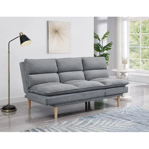 Banquette convertible 3 places ARAS tissu gris