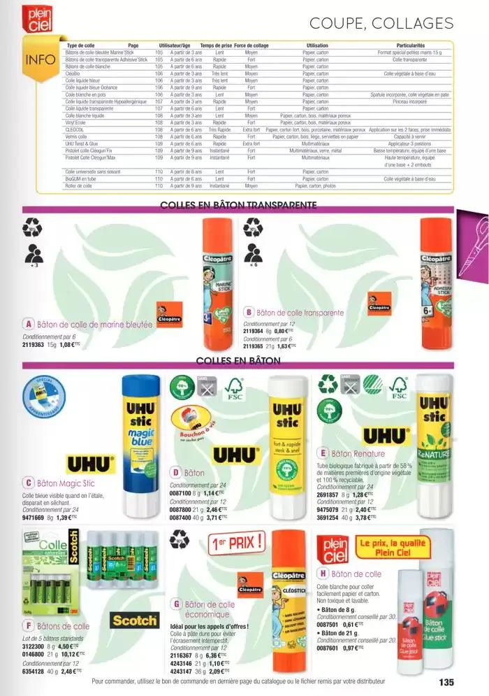 Écoles et loisirs 2025 du 1 janvier au 31 décembre 2025 - Catalogue page 135