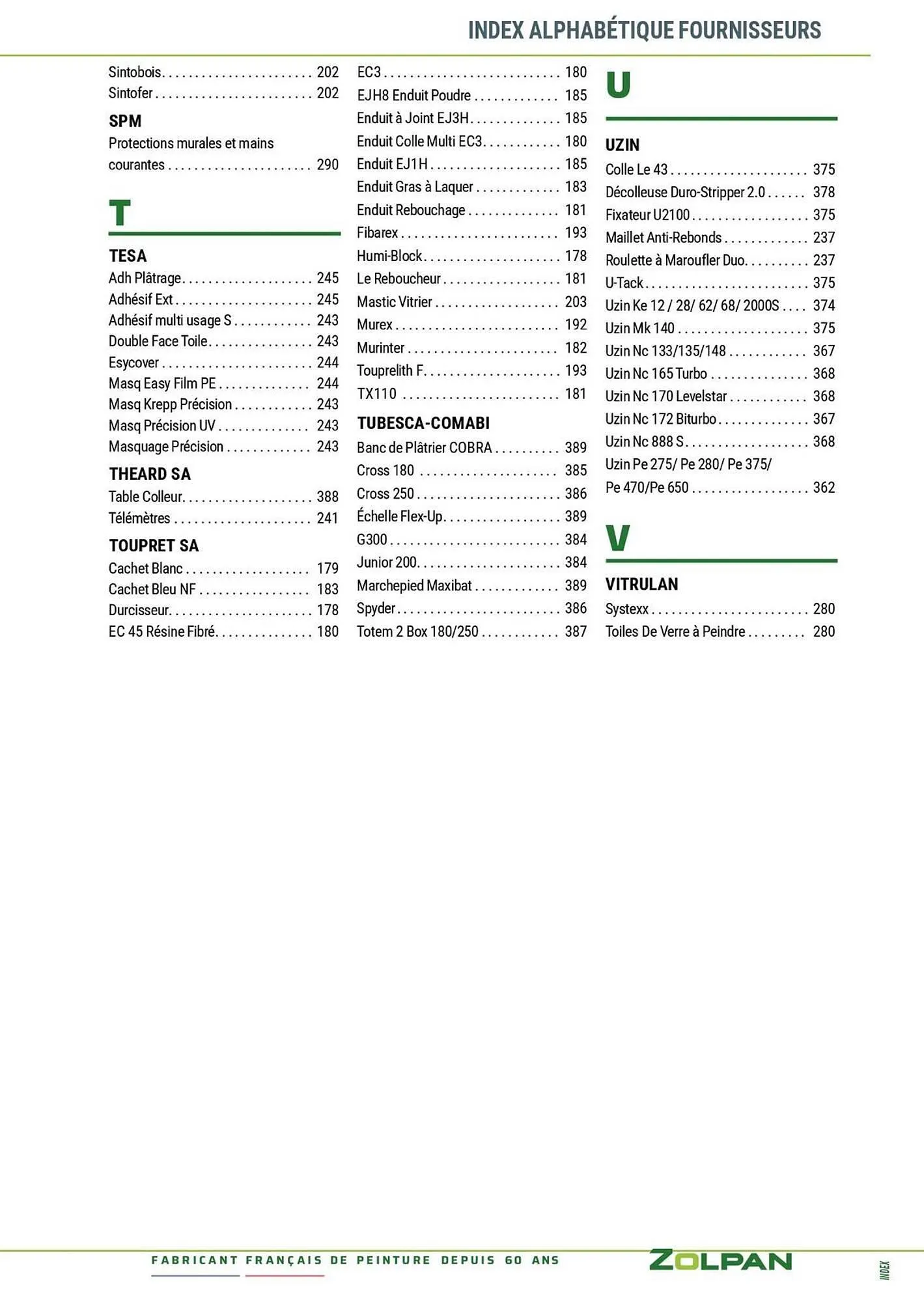 Catalogue Zolpan du 13 janvier au 31 décembre 2025 - Catalogue page 431