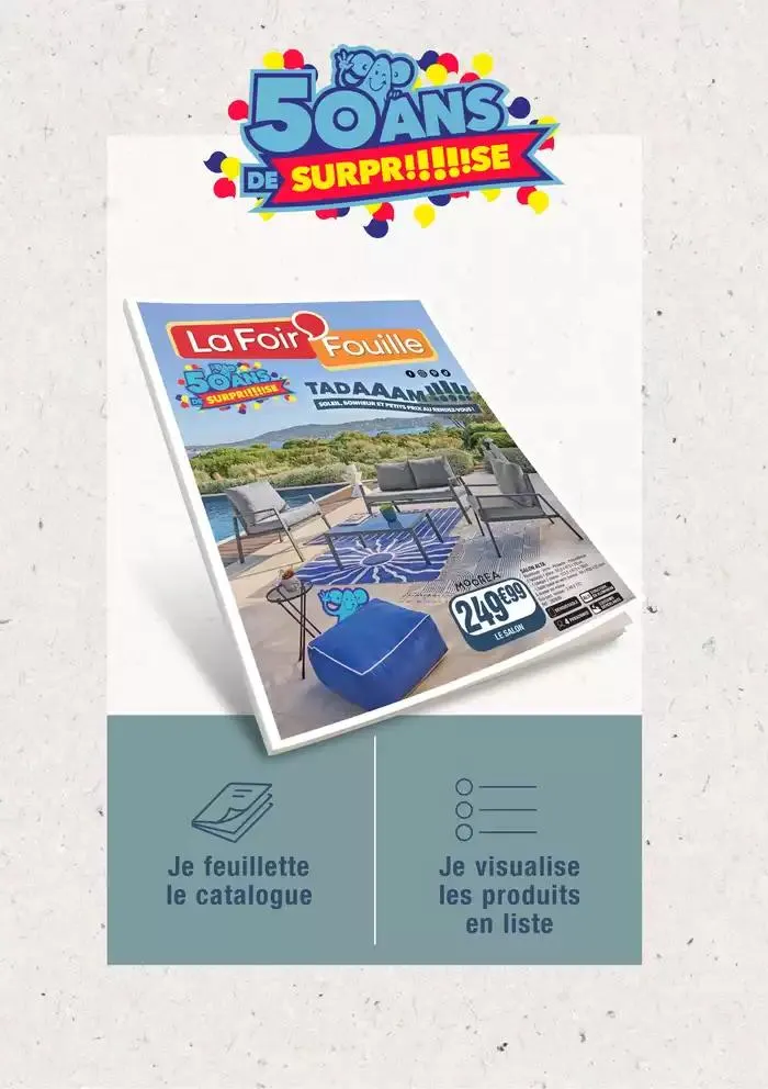 Parce qu’on sait que vous ne voulez pas louper la saison des barbecues et des apéros sur la terrasse, on a TOUT prévu pour vous préparer ! du 1 avril au 30 avril 2025 - Catalogue page 1