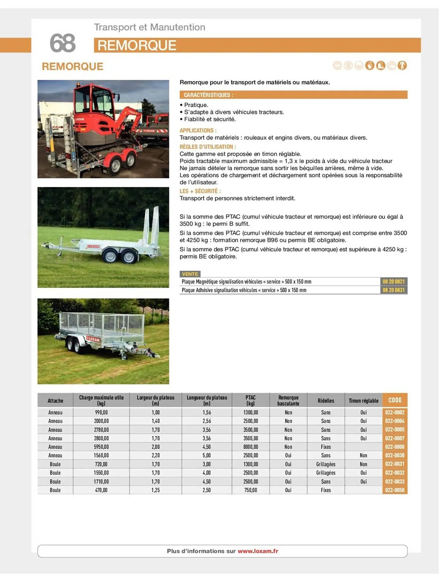 Catalogue Loxam du 19 avril au 31 décembre 2023 - Catalogue page 70