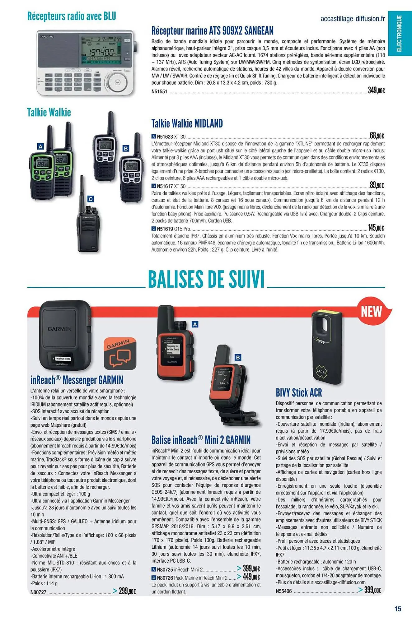 Catalogue Accastillage Diffusion du 1 mars au 31 décembre 2023 - Catalogue page 17