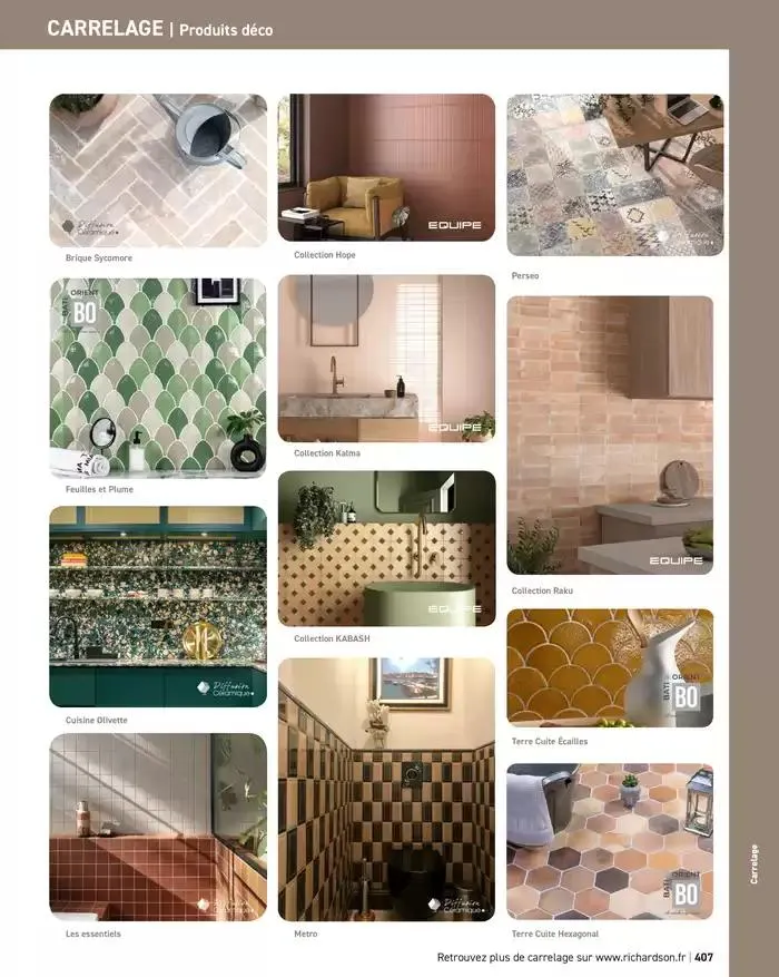 SALLE DE DE BAINS ET CARRELAGE 2025 du 11 avril au 31 décembre 2025 - Catalogue page 409