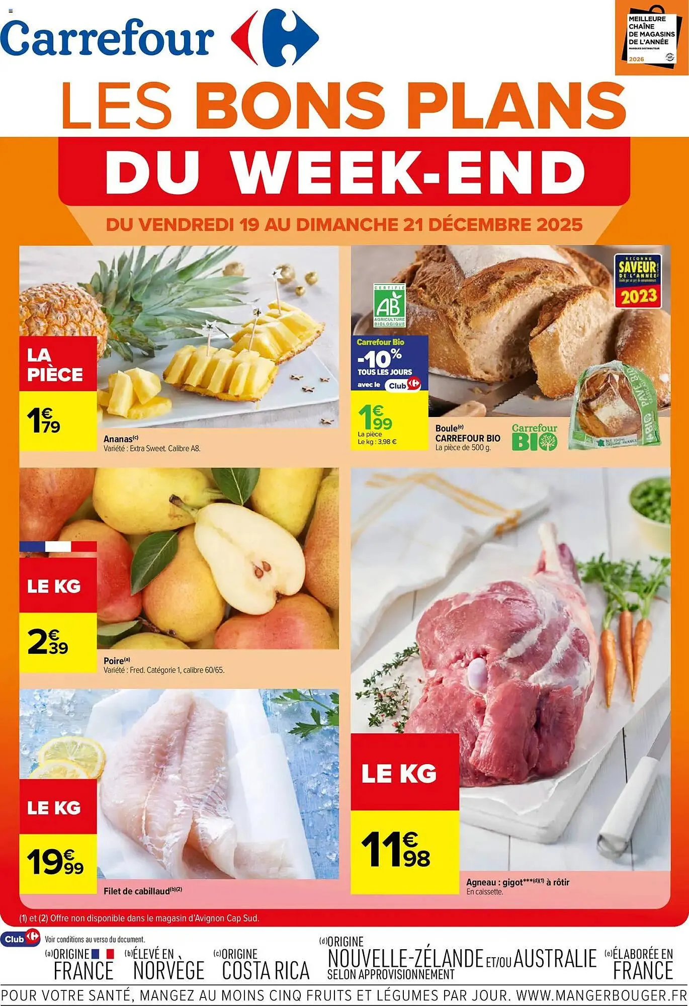 Catalogue Carrefour du 19 décembre au 21 décembre 2025 - Catalogue page 1