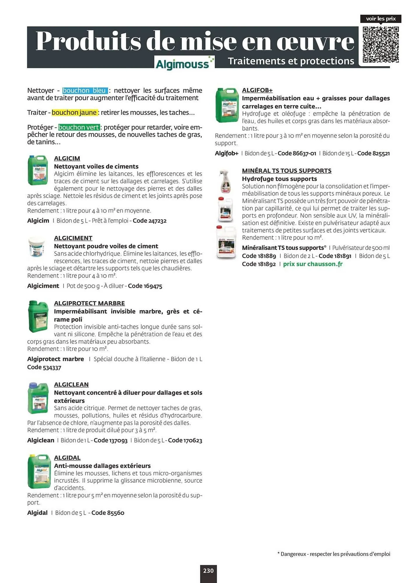 Catalogue Chausson Matériaux du 12 septembre au 31 décembre 2026 - Catalogue page 232