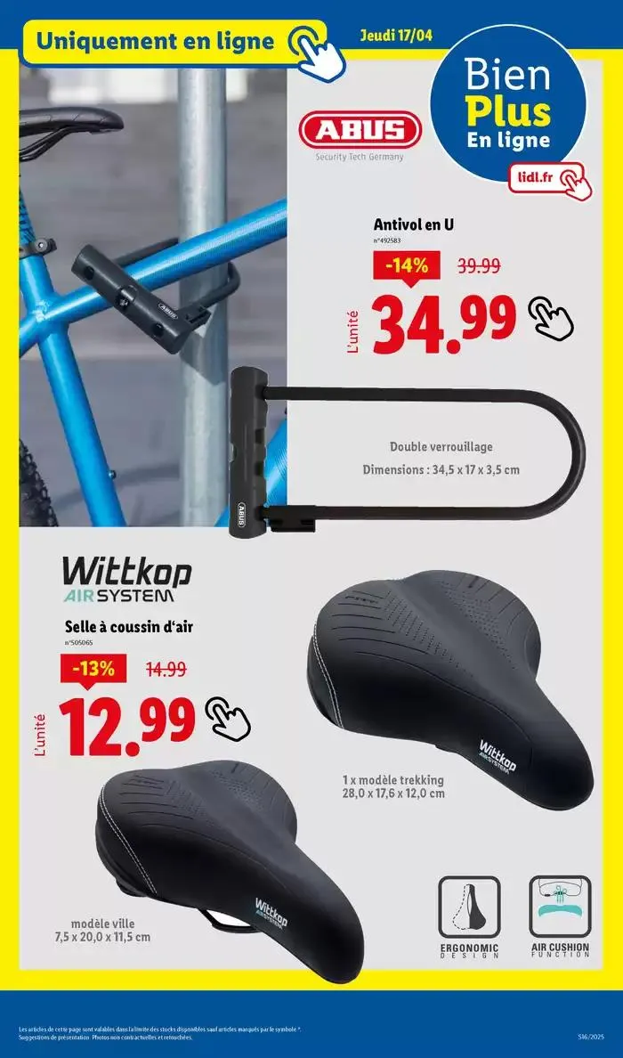 Découvrez la sélection de produits mode et bricolage à prix Lidl ! du 14 avril au 17 avril 2025 - Catalogue page 43