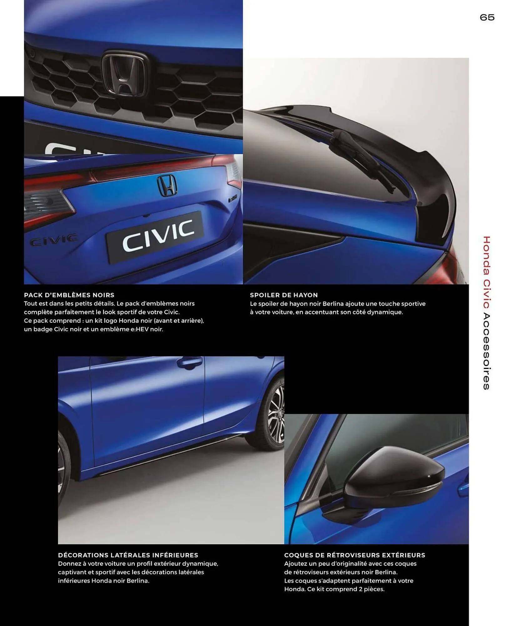 Catalogue Honda Civic Hybrid du 20 décembre au 30 juin 2024 - Catalogue page 65