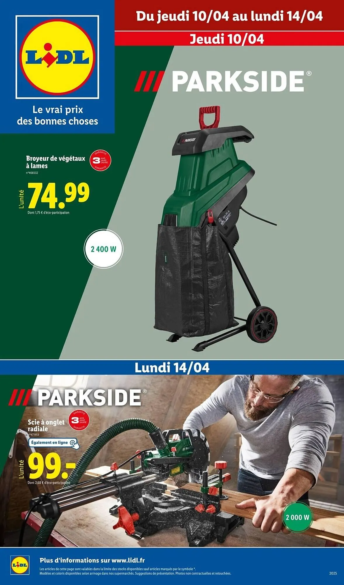 Catalogue Lidl du 10 avril au 14 avril 2025 - Catalogue page 1