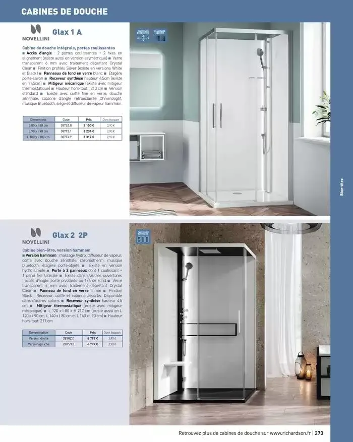 SALLE DE DE BAINS ET CARRELAGE 2025 du 11 avril au 31 décembre 2025 - Catalogue page 275