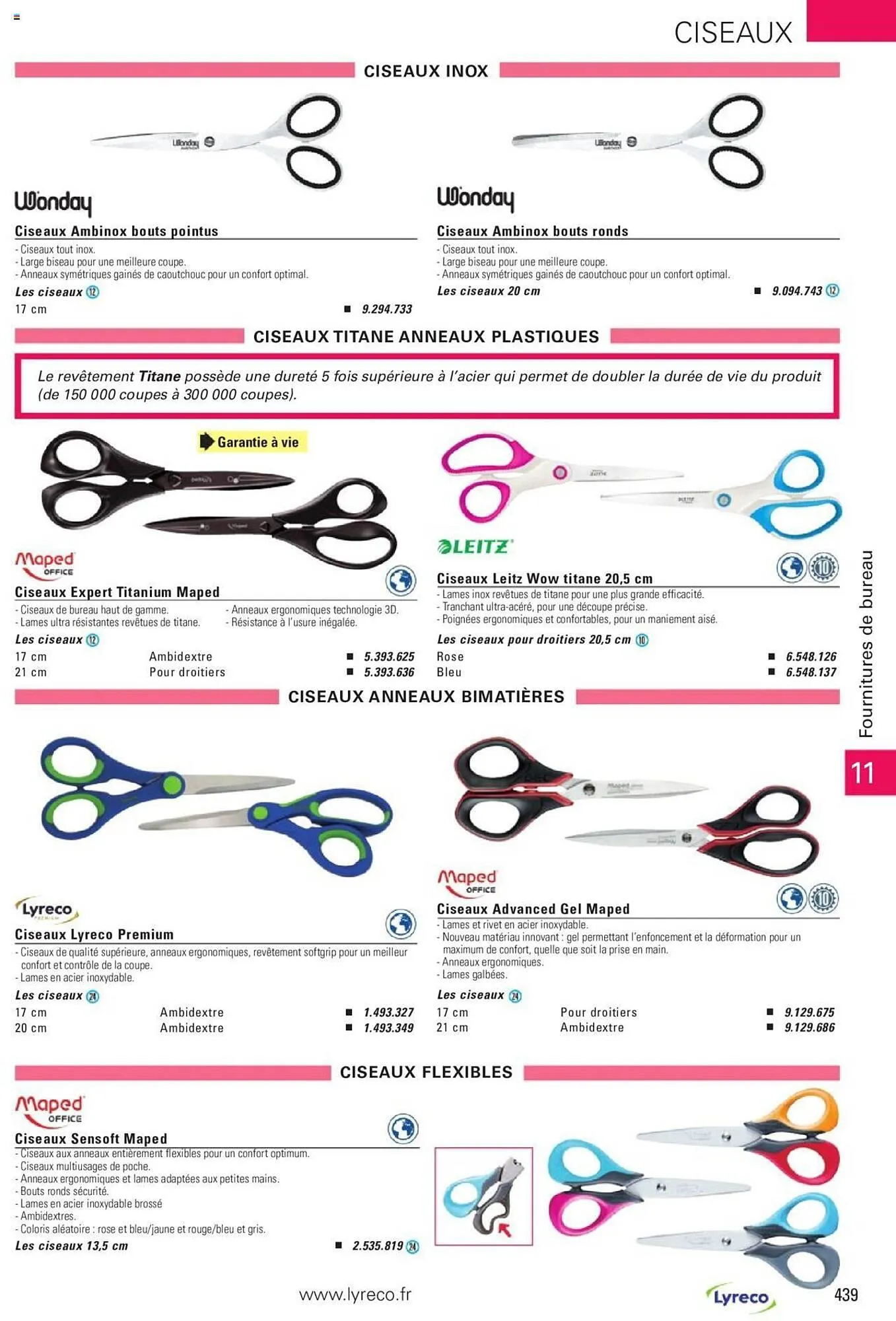 Catalogue Lyreco du 15 mai au 31 décembre 2023 - Catalogue page 439