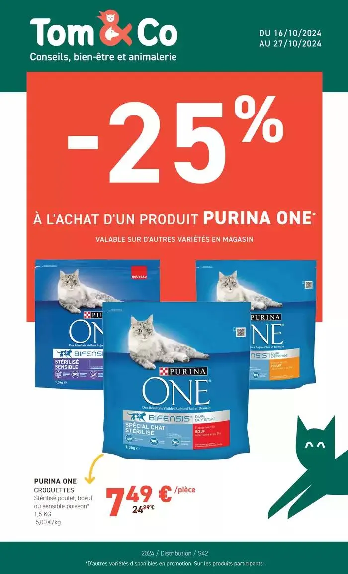 À LACHAT DUN PRODUIT PURINA ONE - 1