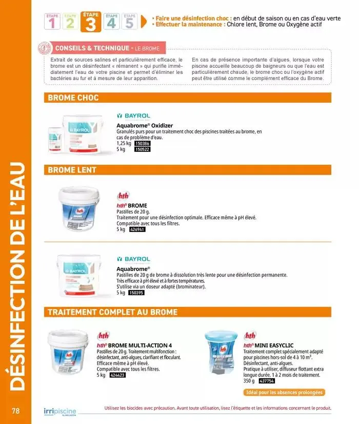 Les plaisir de l'eau Piscine,Spa,Arrosage du 10 mars au 31 décembre 2025 - Catalogue page 78